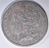 1889-CC MORGAN DOLLAR  AU