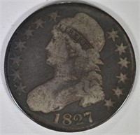 1827 BUST HALF DOLLAR, GOOD