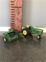 John Deere tractor & baler