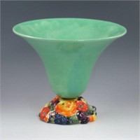 Fulper Vase w/ Floral Base