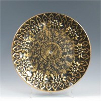 Stangl Black Gold Plate #5151 - Mint