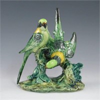 Stangl Double Green Parakeets #3582 - Mint