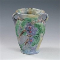 Weller Silvertone Vase