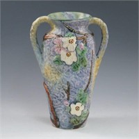 Weller Silvertone Handled Vase - Mint