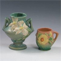 Roseville Vase & Mug - Excellent