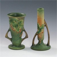 Roseville Bushberry Vases (2) - Mint