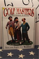 Three Stooges Metal Golf Sign
