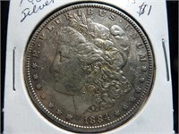 1884 - P US Morgan Silver Dollar