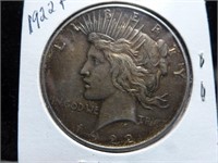 1922 - P US Silver Peace Dollar