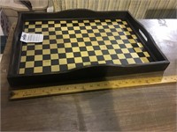 CHECKER STYLE SERVING TRAY