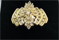 H301 14KT YELLOW GOLD DIAMOND RING FEATURES