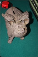 Cast Iron Flying Pig Bank 12L