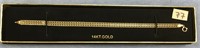 14kt Gold flat chain gold bracelet