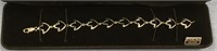 Sterling silver chain link bracelet
