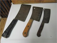 (3) Meat Cleavers