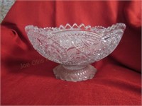 Footed Punch Bowl, (8) Cups