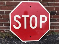Authentic metal stop sign