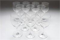 Baccarat Crystal "Haut Brion" Claret Glasses, 12