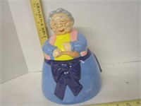 Cookie jar; granny; does have a chip