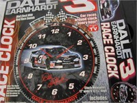 Dale Earnhardt #3 Battery operated clock; appears
