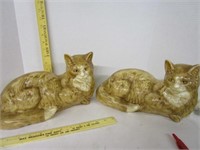 Ceramic cat figurines