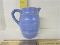Stone ware; miniature pitcher; blue