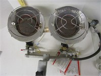 Propane heater double attachments