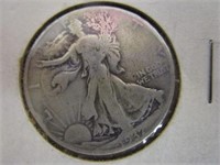 Coin; 1937 Walking Liberty Half Dollar