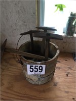 Old Metal Bucket & Tools