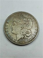 1878 S Morgan silver dollar