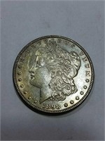 1898 Morgan silver dollar coin