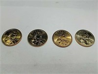 2000, 2005, 2006, 2007 Sacagawea dollar coins