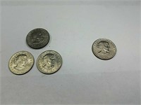 (4) 1979 & (1) 1980 Susan B. Anthony dollar coin