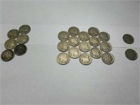 (6) 1919, (15) 1920, (2) 1920 S Buffalo Nickels