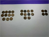 (11) 1919, (10) 1919 S, & (4) 1919 D Lincoln cent