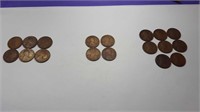(6) 1917, (4) 1917 S, &(8) 1917 D Lincoln cent