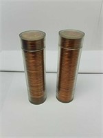 1 roll each of 1960 &1960 D Lincoln pennies