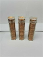 3 rolls of 1967 P Lincoln Pennies