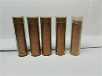 (1) roll 1961 & (4) rolls 1961 D Lincoln Pennies