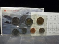1998 Royal Canadian Mint 7 Coin Set
