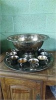 Oneida Silver Plated Punch Set
