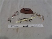 3 Early Sets of Glasses