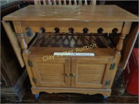 Vintage Wood Roller Cabinet