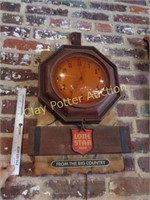 Vintage LONE STAR BEER Wall Clock