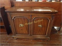 Vintage Wood Serving Cabinet