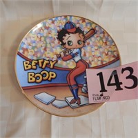 BETTY BOOP "SLUGGER" COLLECTIBLE PLATE