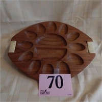 WOODEN EGG TRAY  13"