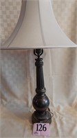 VINTAGE BRASS TABLE LAMP 32" MATCHES LOT #56