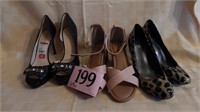 2 PAIR PUMPS 8 1/2 M AND SANDALS 8 W