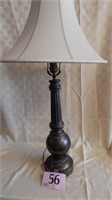 VINTAGE BRASS TABLE LAMP 32" MATCHES LOT #126
